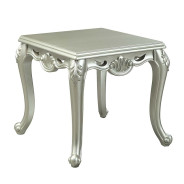 LV01120 Light Gray & Champagne Finish Coffee Table Qunsia Collection By Acme Furniture