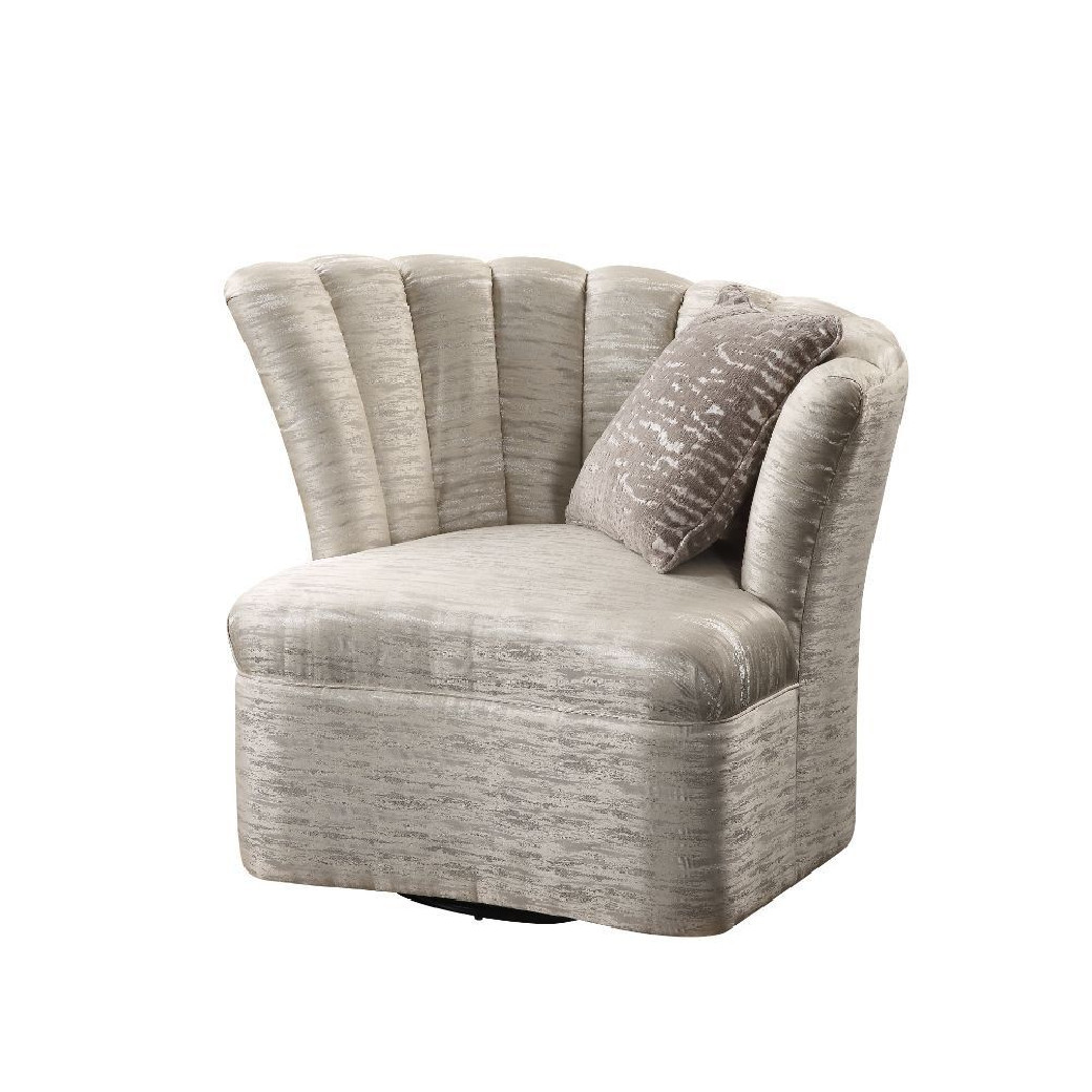 55305 Shimmering Pearl Fabric Athalia Living Room Collection by Acme Furniture