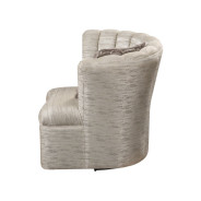 55307 Shimmering Pearl Fabric Swivel Chair Athalia Collection by Acme Furniture
