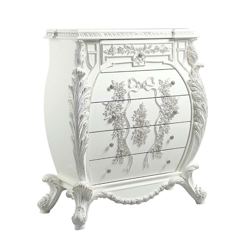 BD00676 Antique White Finish Chest Vanaheim Collection By Acme Furniture