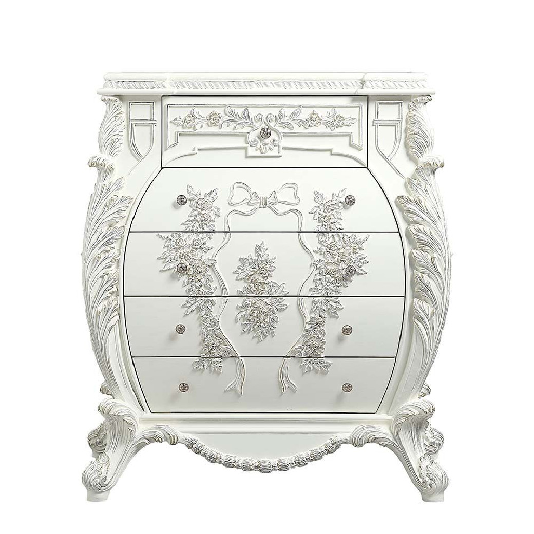 BD00676 Antique White Finish Chest Vanaheim Collection By Acme Furniture