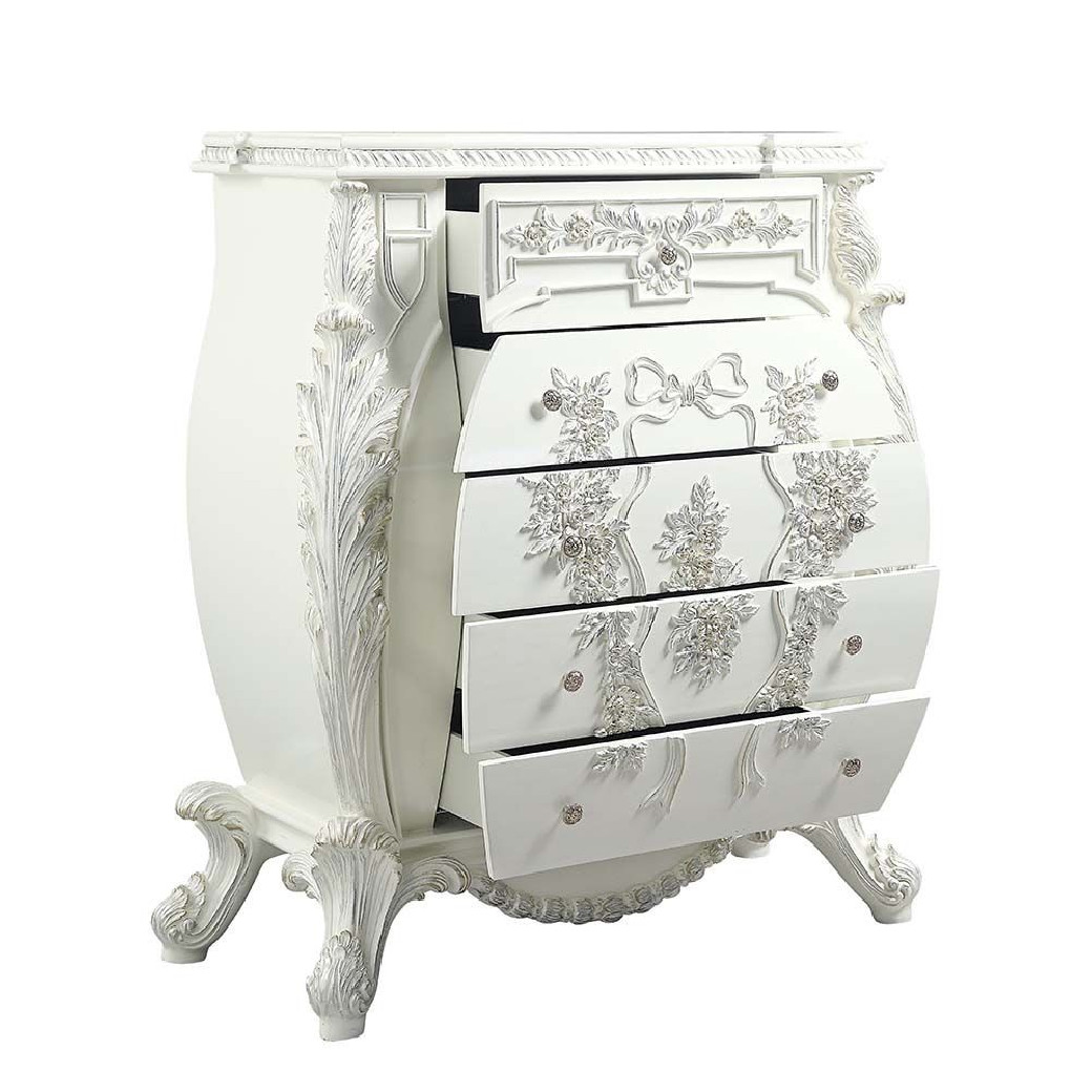 BD00676 Antique White Finish Chest Vanaheim Collection By Acme Furniture