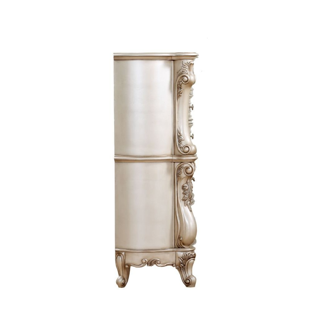 27446 Antique White Finish Chest Gorsedd Collection By Acme Furniture