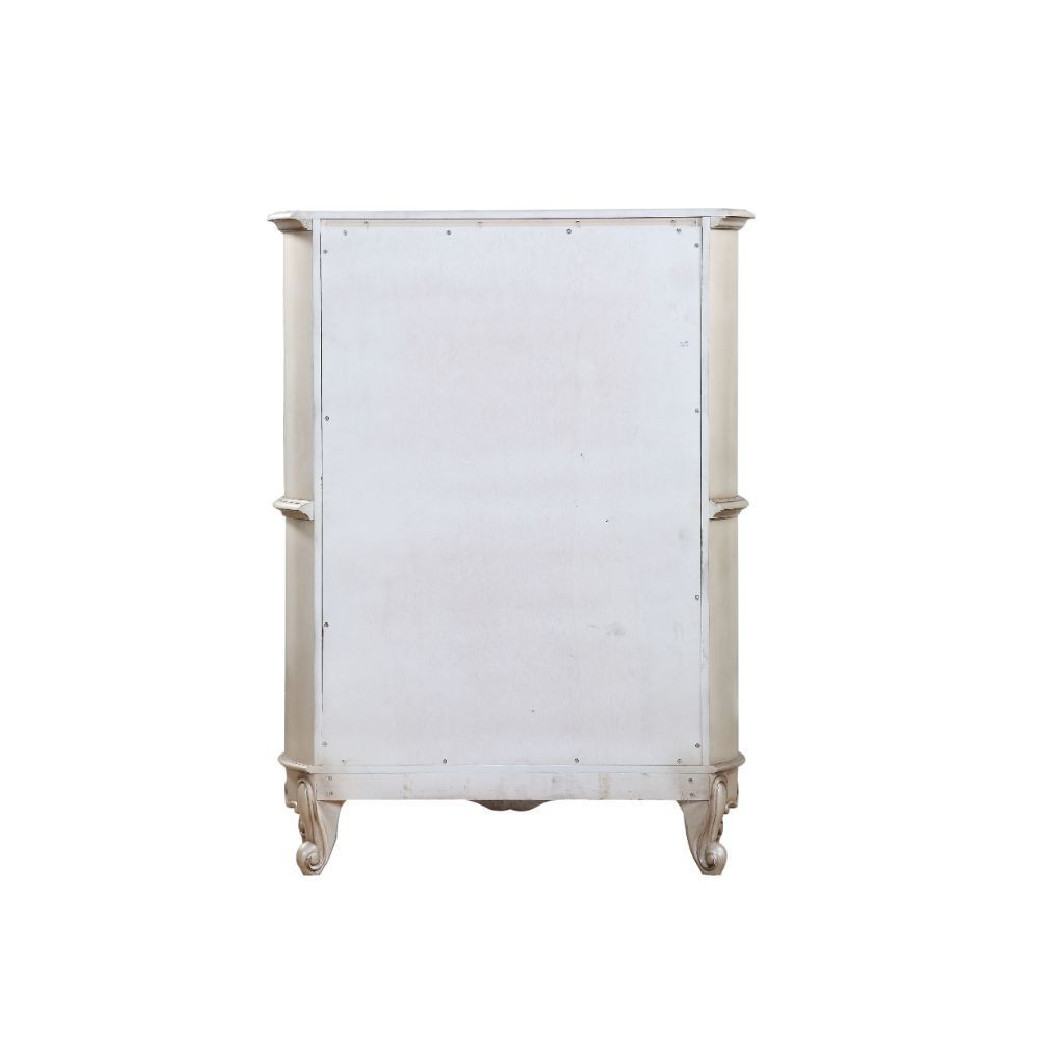 27446 Antique White Finish Chest Gorsedd Collection By Acme Furniture