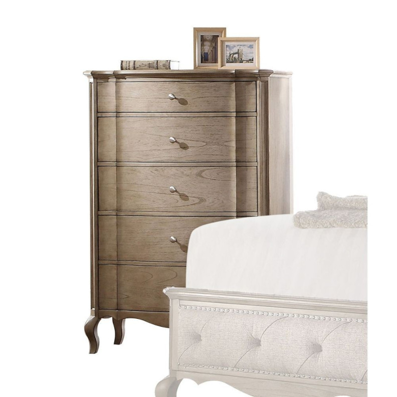 26056 Antique Taupe Finish Chest Chelmsford Collection By Acme Furniture