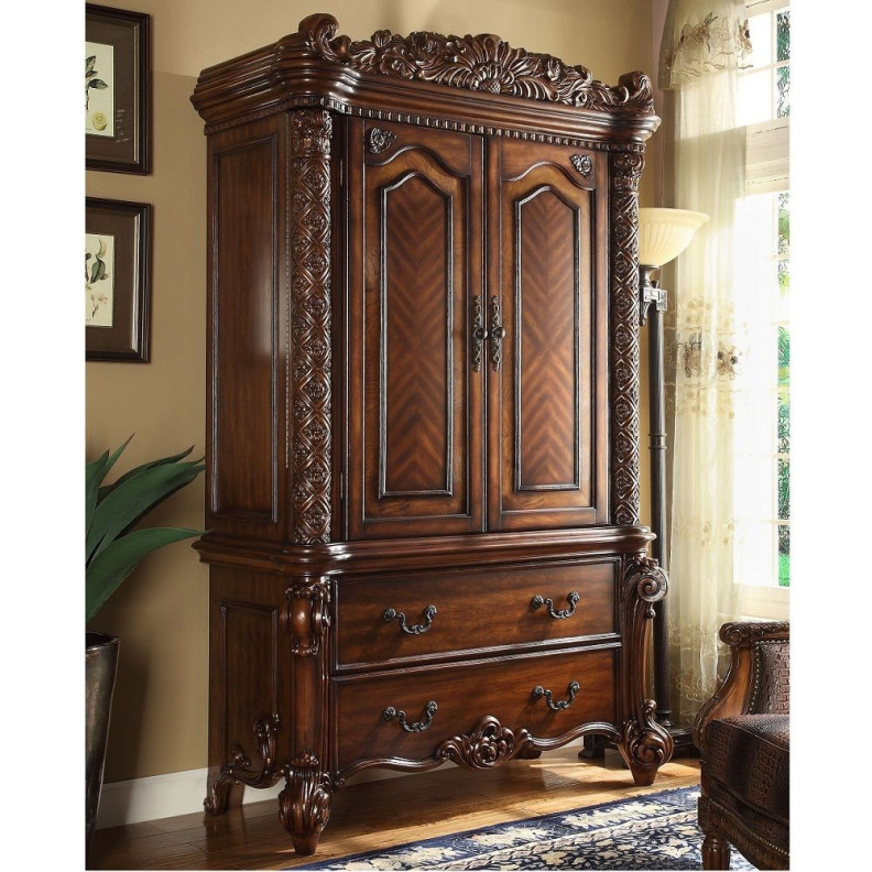 22007 Wardrobe/TV Armoire Cherry Finish Vendome Collection By Acme Furniture