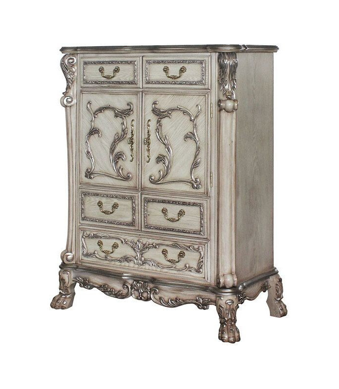 28176 Vintage Bone White Finish Chest Dresden Collection By Acme Furniture