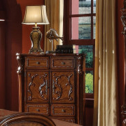 12146 Cherry Oak Finish Chest Dresden Collection By Acme Furniture