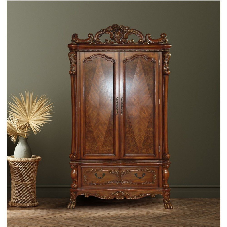 12147 Tv Armoire Cherry oak finish Dresden Collection By Acme Furniture