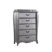 22146 Chest Platinum Finish Leonora Collection By Acme Furniture