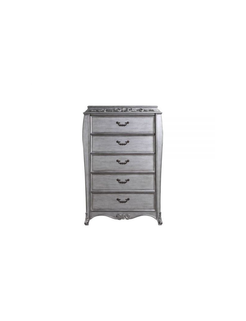 22146 Chest Platinum Finish Leonora Collection By Acme Furniture