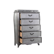 22146 Chest Platinum Finish Leonora Collection By Acme Furniture