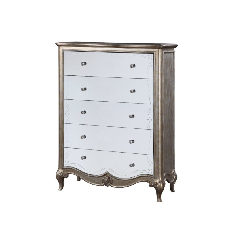 22206 Chest Antique Champagne Finish Esteban Collection By Acme Furniture
