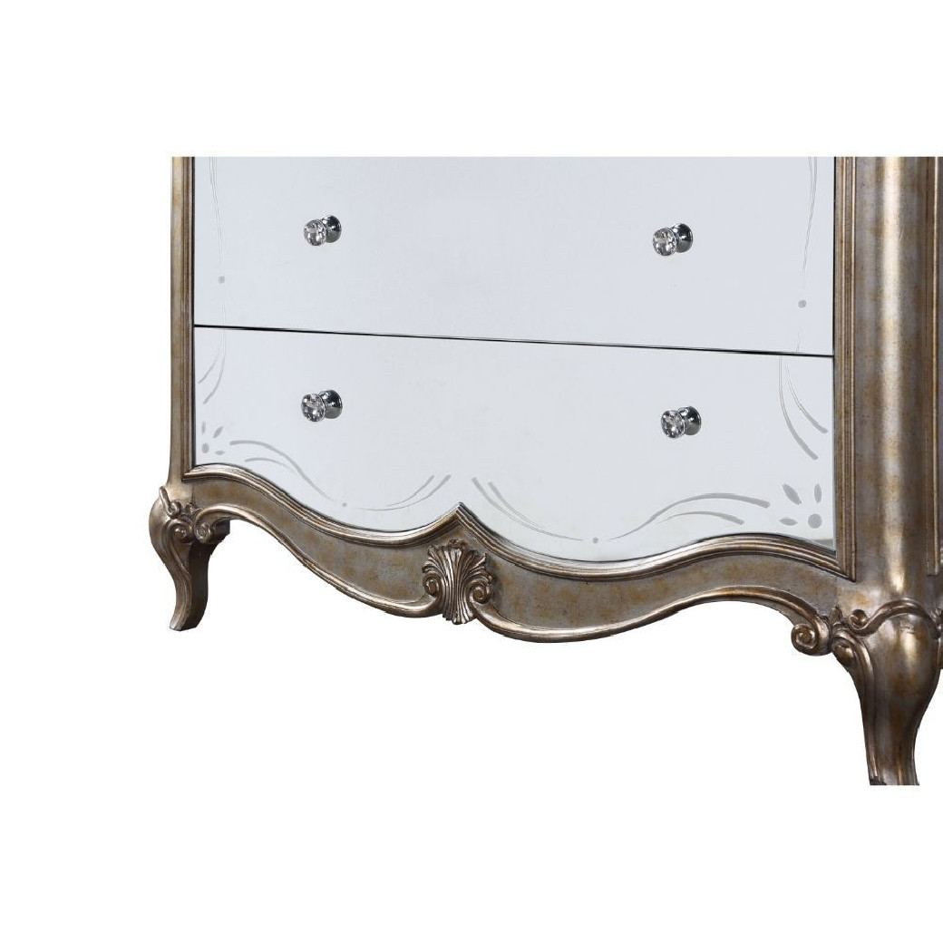 22206 Chest Antique Champagne Finish Esteban Collection By Acme Furniture