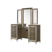 25327 Dark Champagne Finish Vanity & Mirror Skylar Collection By Acme Furniture