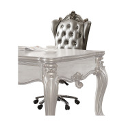 92822 Antique Platinum Finish Office Chair Versailles Collection