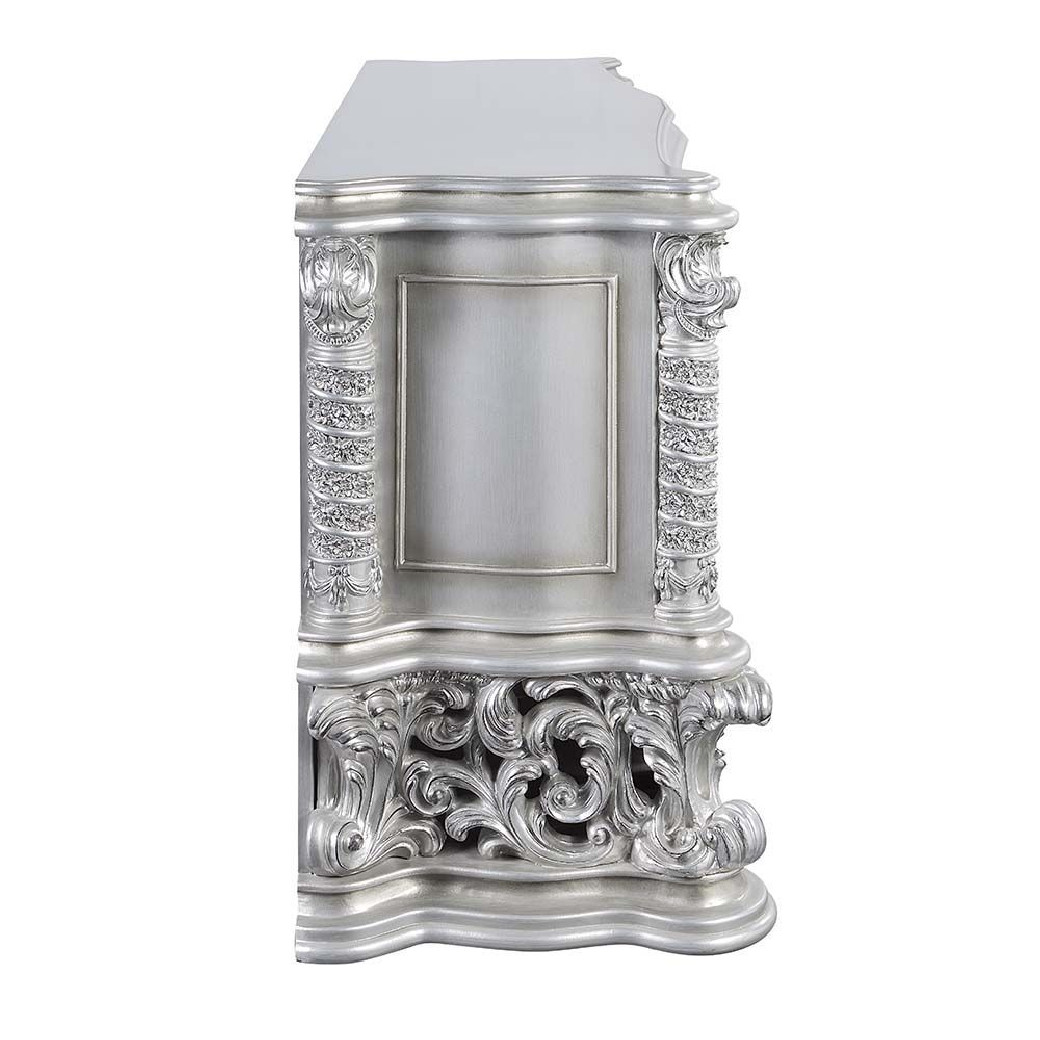 DN00686 Server Antique Platinum Finish Valkyrie Collection By Acme Furniture