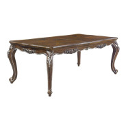DN01356 Antique Oak Finish Leg Dining Table Latisha Collection By Acme Furniture