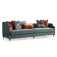 Mansion Sofa Azure Black La Francaise Collection By Michael Amini.LFR-FRSE816-AZR-805