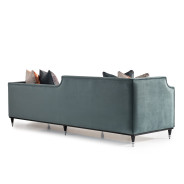 Mansion Sofa Azure Black La Francaise Collection By Michael Amini.LFR-FRSE816-AZR-805