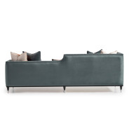 Mansion Sofa Azure Black La Francaise Collection By Michael Amini.LFR-FRSE816-AZR-805