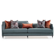 Mansion Sofa Azure Black La Francaise Collection By Michael Amini.LFR-FRSE816-AZR-805