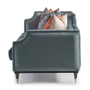 Mansion Sofa Azure Black La Francaise Collection By Michael Amini.LFR-FRSE816-AZR-805