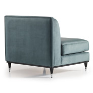 Armless Chair Azure Black La Francaise Collection By Michael Amini.LFR-FRSE830-AZR-805