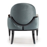 Accent Chair Azure Black La Francaise Collection By Michael Amini.LFR-FRSE834-AZR-805