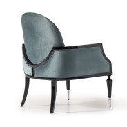 Accent Chair Azure Black La Francaise Collection By Michael Amini.LFR-FRSE834-AZR-805