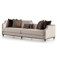 Mansion Sofa Cafe Black La Francaise Collection By Michael Amini.LFR-FRSE816-CAF-805
