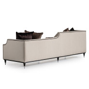 Mansion Sofa Cafe Black La Francaise Collection By Michael Amini.LFR-FRSE816-CAF-805