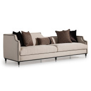 Mansion Sofa Cafe Black La Francaise Collection By Michael Amini.LFR-FRSE816-CAF-805
