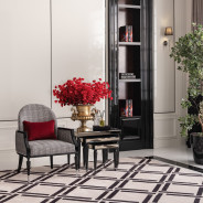 Accent Chair Domino Black La Francaise Collection By Michael Amini.LFR-FRSE834-DMO-805