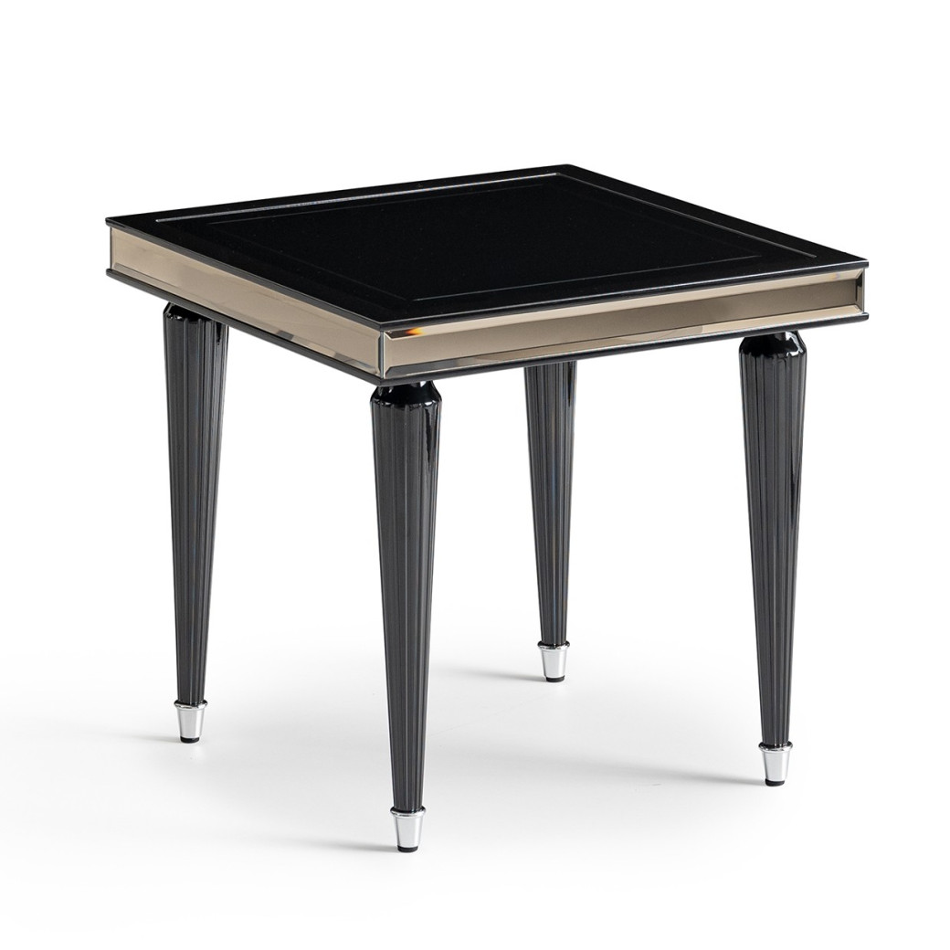 Side Table Black Ice La Francaise Collection By Michael Amini.LFR-FRSE202-805