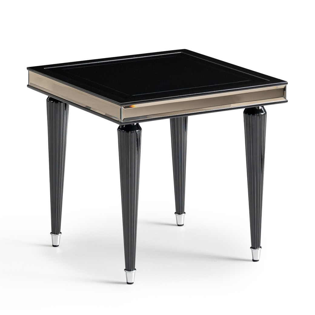 Side Table Black Ice La Francaise Collection By Michael Amini.LFR-FRSE202-805