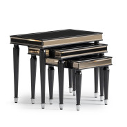 Nesting Tables Black Ice La Francise Collection By Michael Amini. LFR-FRSE224-805