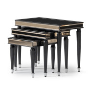 Nesting Tables Black Ice La Francise Collection By Michael Amini. LFR-FRSE224-805