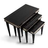 Nesting Tables Black Ice La Francise Collection By Michael Amini. LFR-FRSE224-805