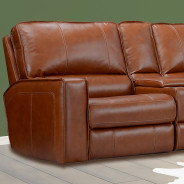 6PC Rockford Verona Saddle Top Grain Leather Modular By Parker-House Furniture MROC-PACKA(H)-VSA