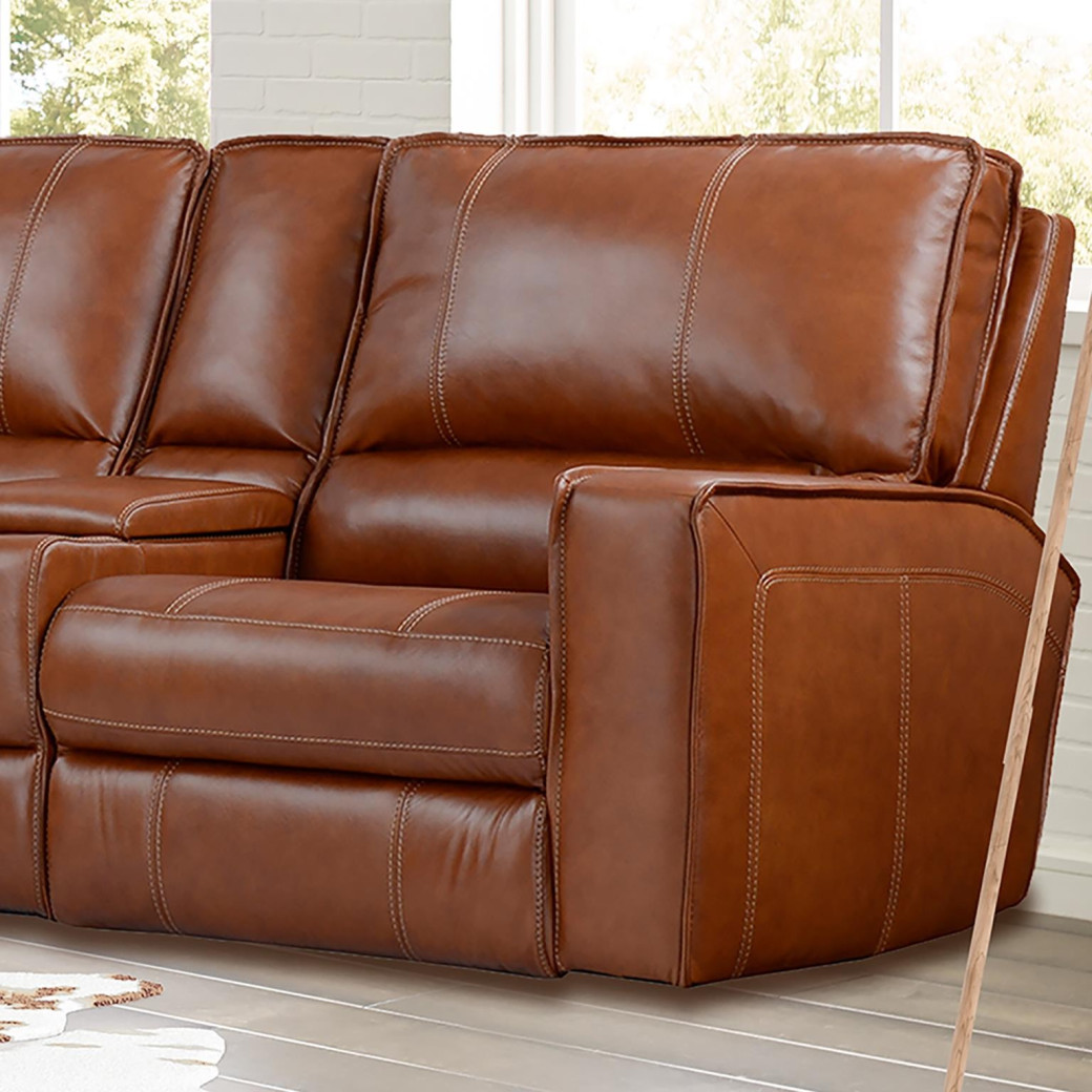 6PC Rockford Verona Saddle Top Grain Leather Modular By Parker-House Furniture MROC-PACKA(H)-VSA