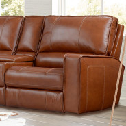 6PC Rockford Verona Saddle Top Grain Leather Modular By Parker-House Furniture MROC-PACKA(H)-VSA