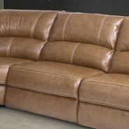 6PC Swift-Bourbon Top Grain Leather Modular By Parker-House Furniture. MSWI-PACKA(H)-BOU