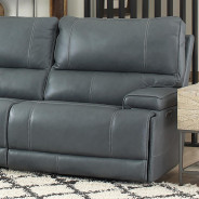 6PC Whitman-Verona Azure Top Grain Leather Modular Powered Free Motion Cordless By Parker-House Furniture. MWHI-PACKA(H)-P50-VAZ