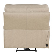 Whitman Verona Linen Top Grain Leather Recliner Powered Free Motion Cordless By Parker-House Furniture. MWHI812PH-P25-VLI