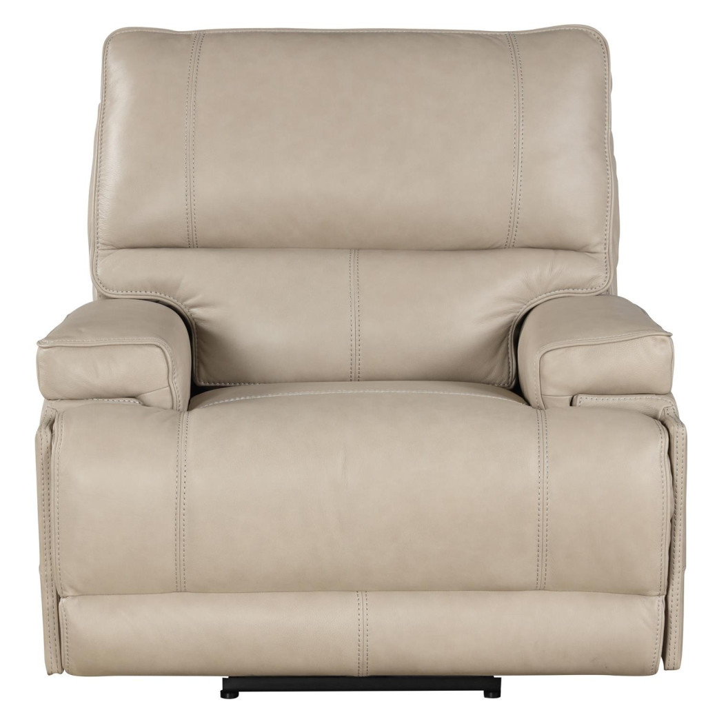 Whitman Verona Linen Top Grain Leather Recliner Powered Free Motion Cordless By Parker-House Furniture. MWHI812PH-P25-VLI
