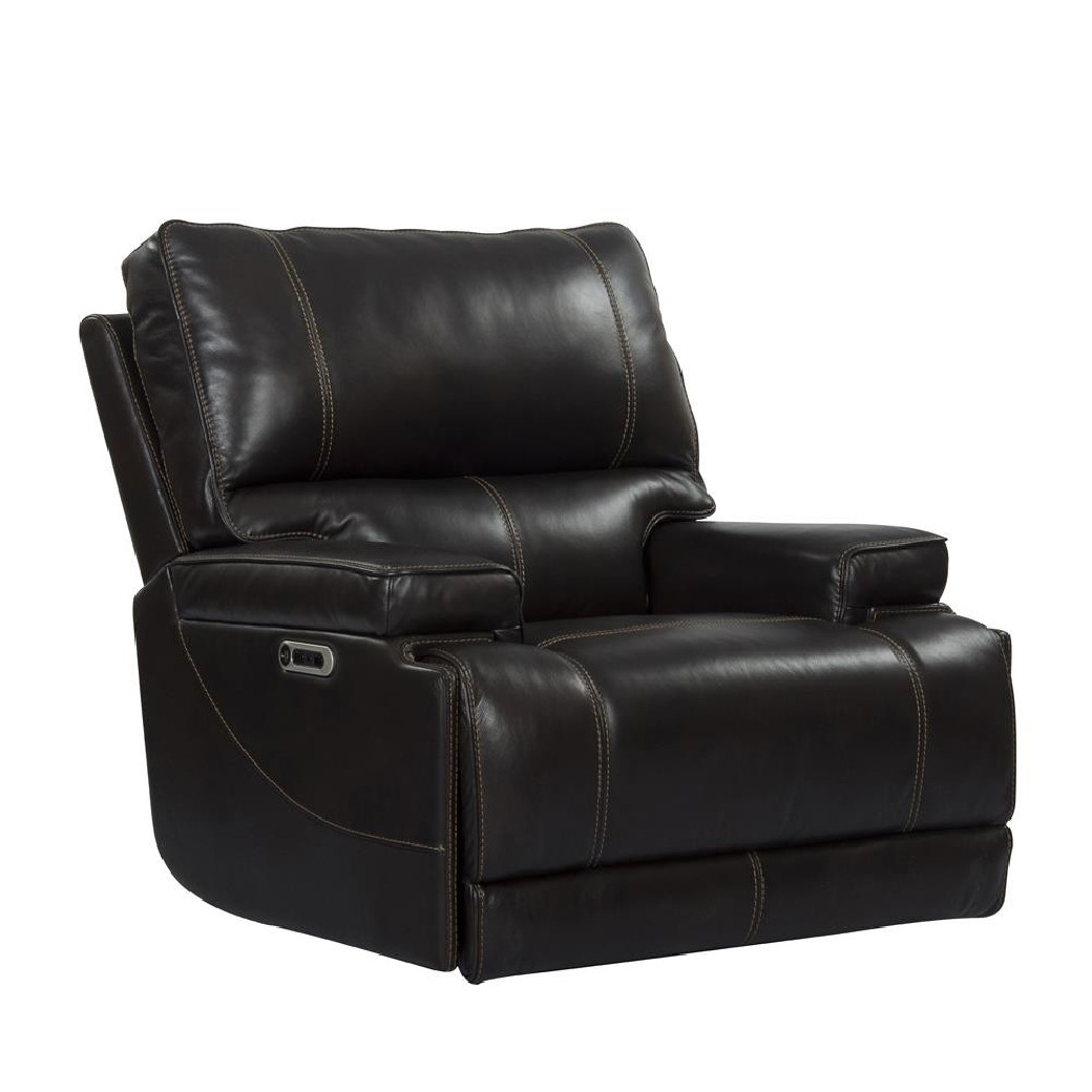 Whitman Verona Coffee Top Grain Leather Recliner Powered Free Motion Cordless By Parker-House Furniture. MWHI812PH-P25-VCO