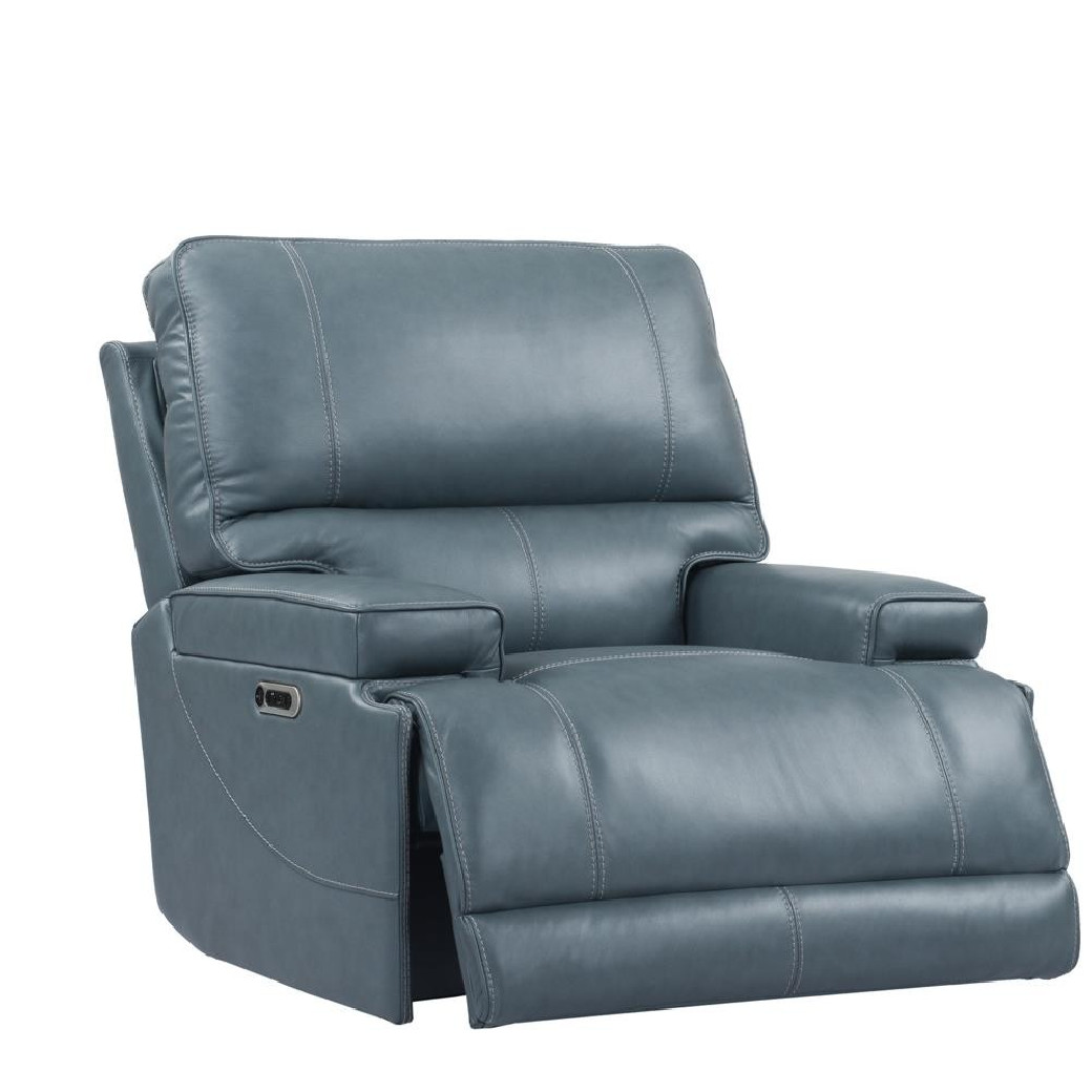 Whitman Verona Azure Top Grain Leather Recliner Powered Free Motion Cordless By Parker-House Furniture MWHI812PH-P25-VAZ