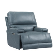 Whitman Verona Azure Top Grain Leather Recliner Powered Free Motion Cordless By Parker-House Furniture MWHI812PH-P25-VAZ