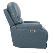 Whitman Verona Azure Top Grain Leather Recliner Powered Free Motion Cordless By Parker-House Furniture MWHI812PH-P25-VAZ